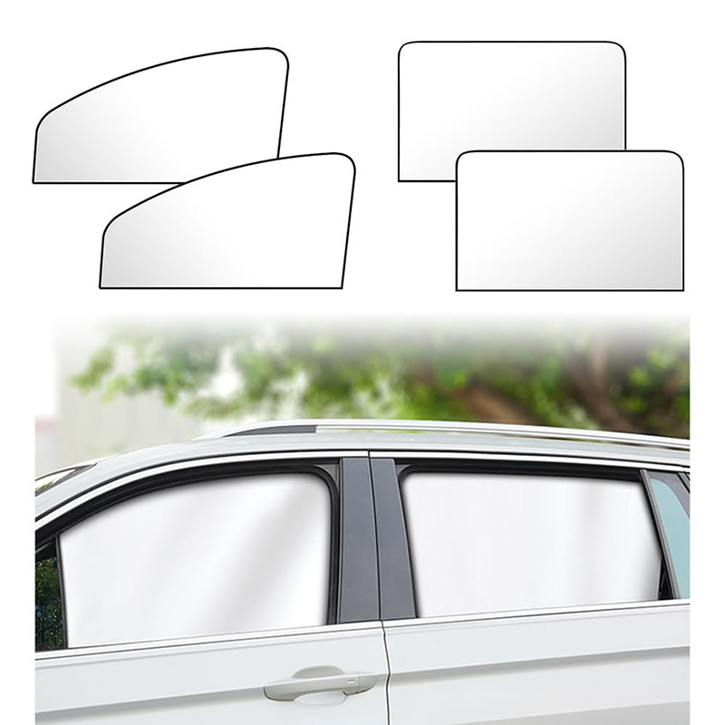 Universal Interior Diamond Pattern Car Sunshade Magnetic Rear Child Sun Protection Heat Insulation Sunshade Car Sunshade