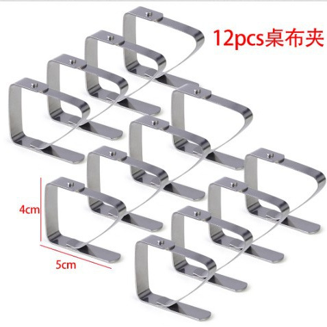 Amazon transfronterizo mantel clip picnic mantel clip de mantel de acero inoxidable