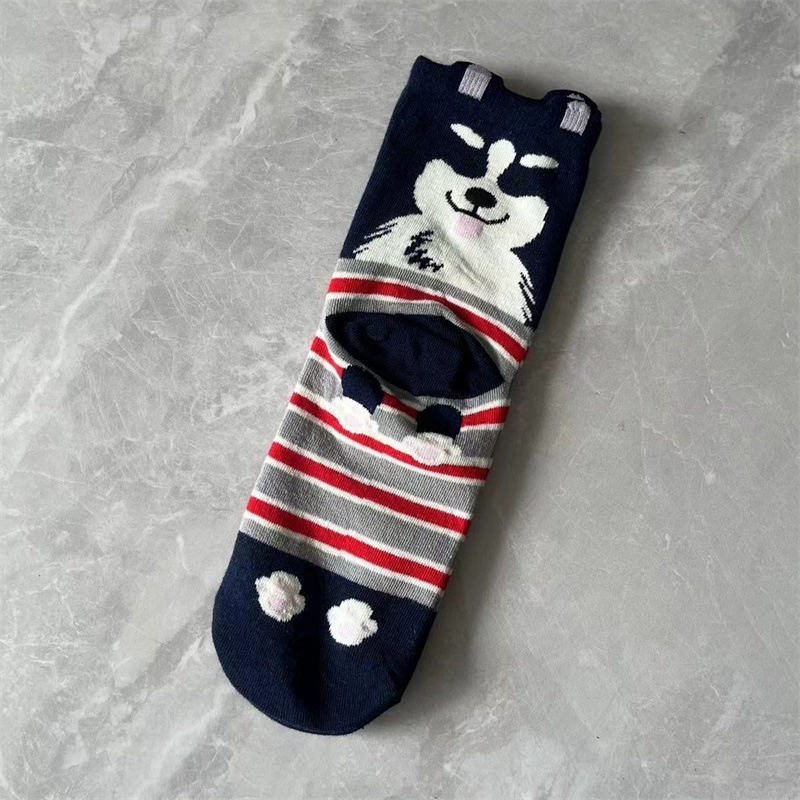 (Cross-border trading), Japanese three dimensional cartoon cute socks, Korean style, mid-length
