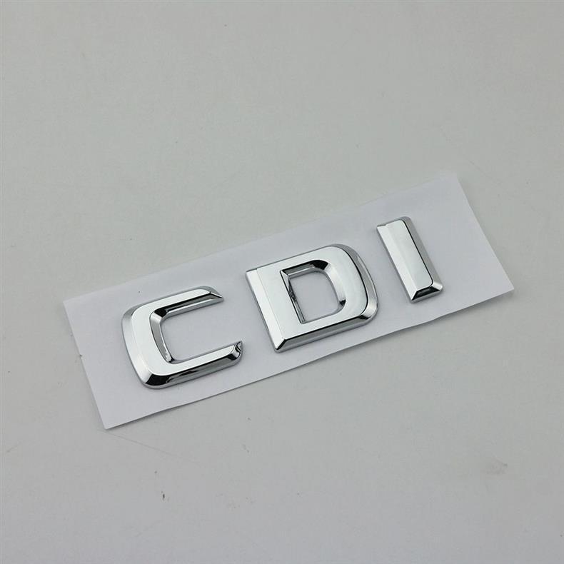 Old Mercedes-Benz turbocharged CGI English modification car emblem, diesel version, CDI lettering, rear tail emblem, car sticker, black