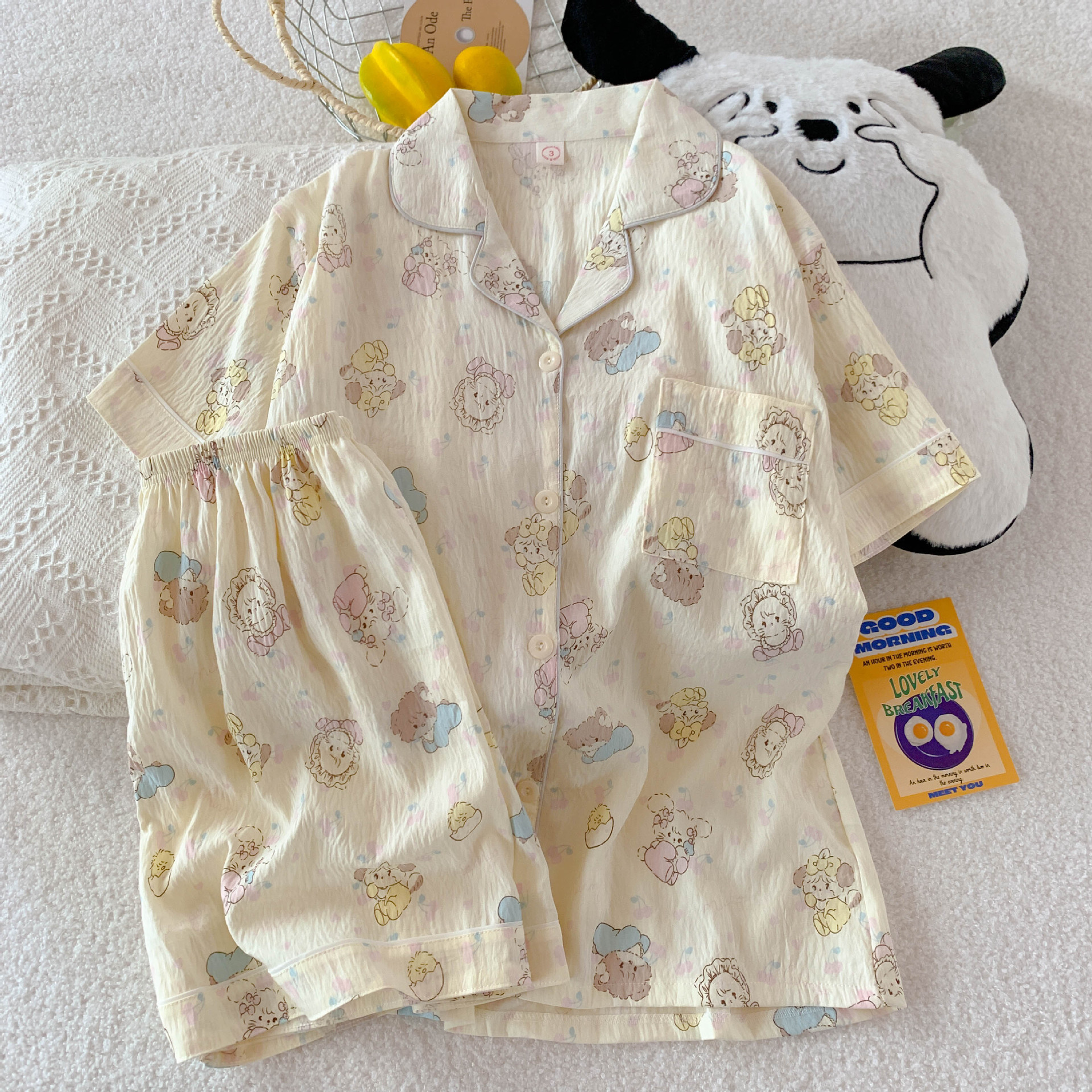 2201m 케-윤두오 코튼 반팔반바지