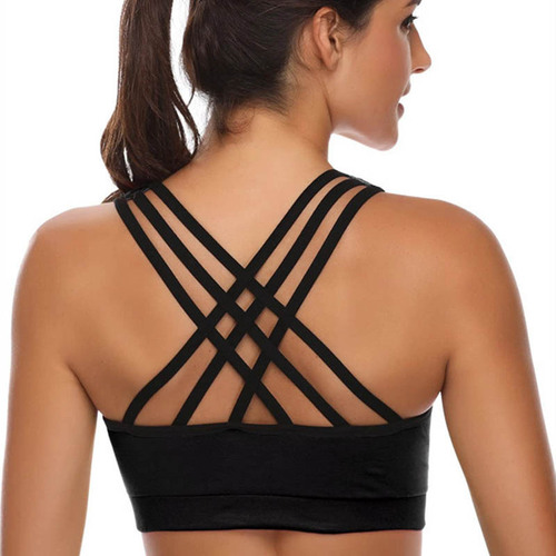 Sports Bra for Women - Comfortable, Wireless, Push-Up Fitness Top, Running and Yoga Back Support High-Intensity Shockproof Bra