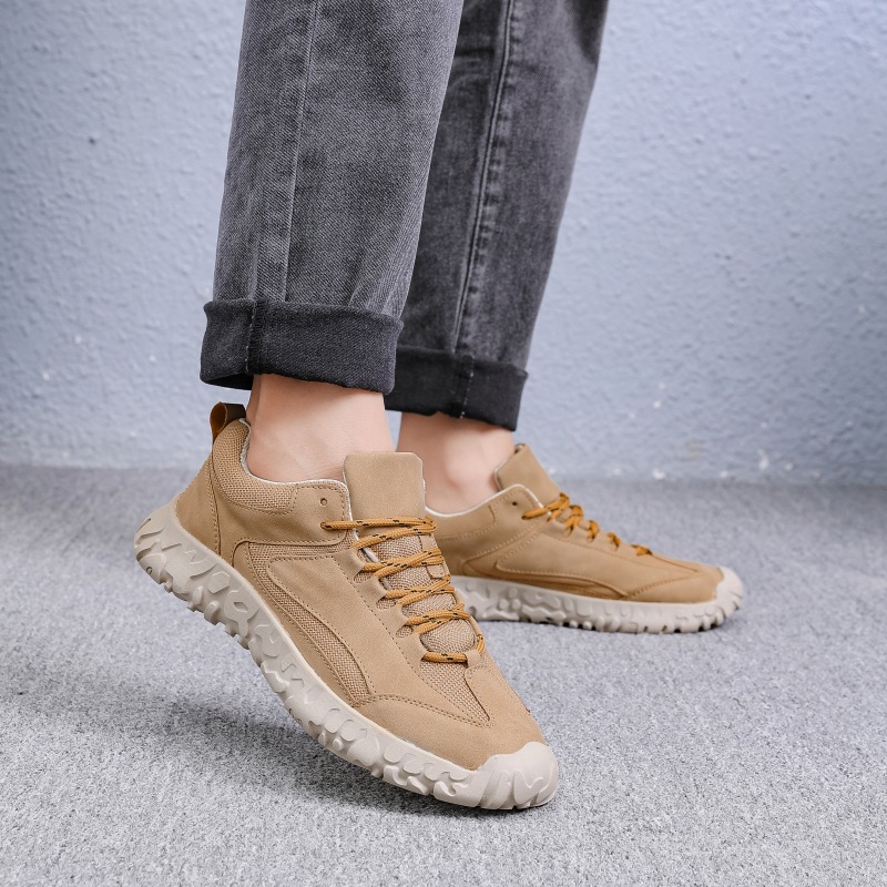 2025 primavera y otoño nuevos zapatos de moda de hombre grandes zapatos casuales de moda transfronterizos zapatos de malla para hombres zapatos planos al aire libre image 3