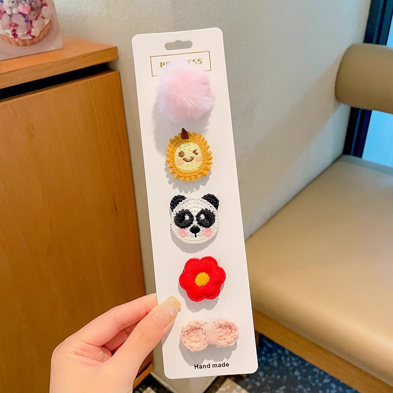 Horquilla de los niños bebé no duele el abrigo del pelo flequillos rotos horquilla tocado niña bebé clip pelo accesorios