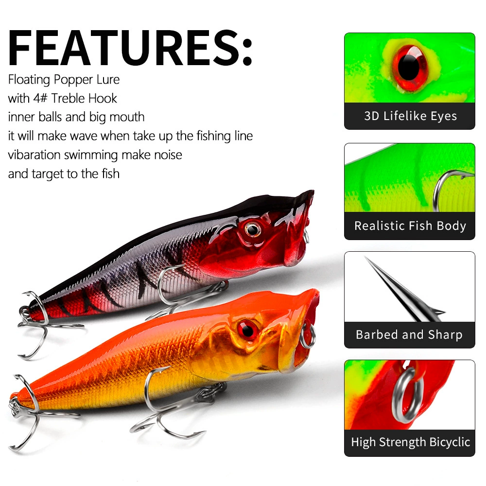 9.5cm Luya Bait Popa Fishing Bait 12g Fishing Gear False Bait DW1704