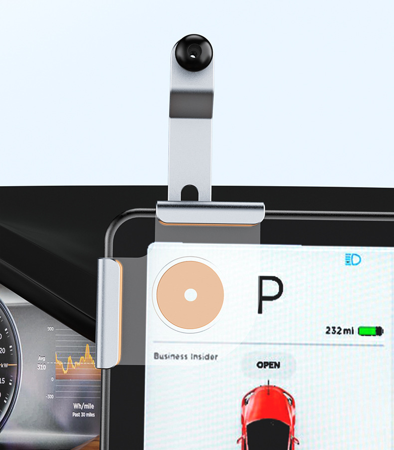 New Energy Vehicle-Specific Screen Car Mobile Phone Holder Base Navigation Support Frame Aluminum Alloy Car Base