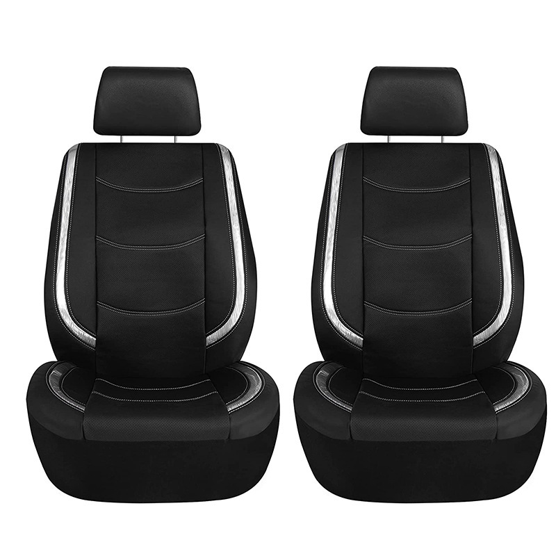 Pu Leather Car Seat Cover, Universal Anti-Stain and Anti-Scratch Protective Cover Suitable for Front and Rear Seats of Cars, Trucks, and Suvs