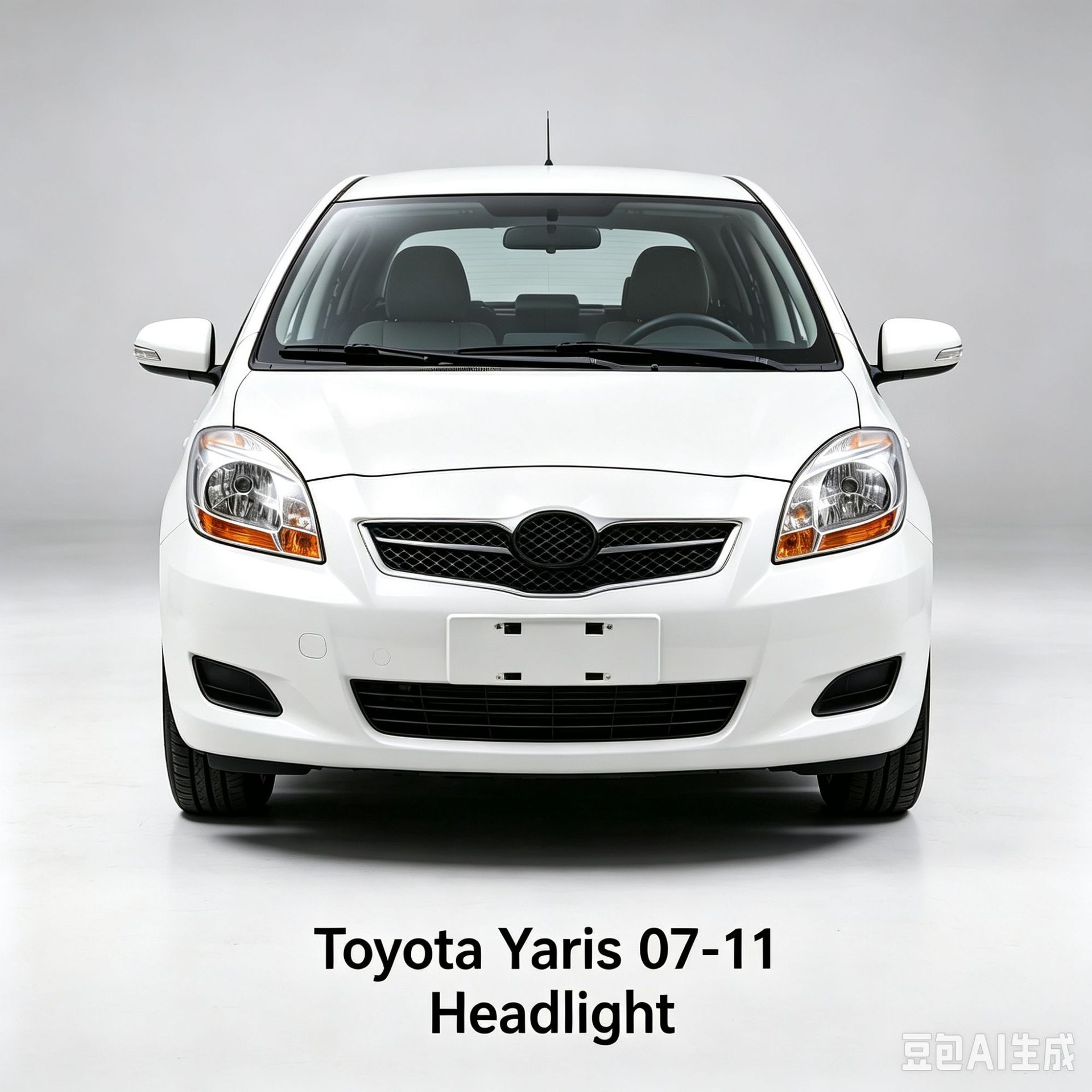 Compatible with 2007-2011 Toyota Yaris Vios front headlights, left side headlight / right side headlight, front of the vehicle