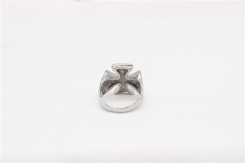 13g Weight Rings Classification 13, 7, 8 Ring Size 1 Piece Quantity Holiday, Street Occasion Titanium Steel Material Cross Pattern Men's Gender Vintage Style, Punk Style Vintage Style Punk Cross Titanium Steel Men's Rings 4