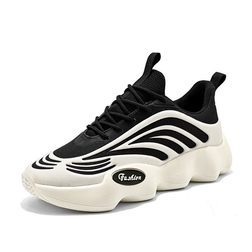 Cross-border men's shoes, new thick-soled dad shoes, fashionable lightweight casual shoes, heightening student running shoes, trendy sports shoes