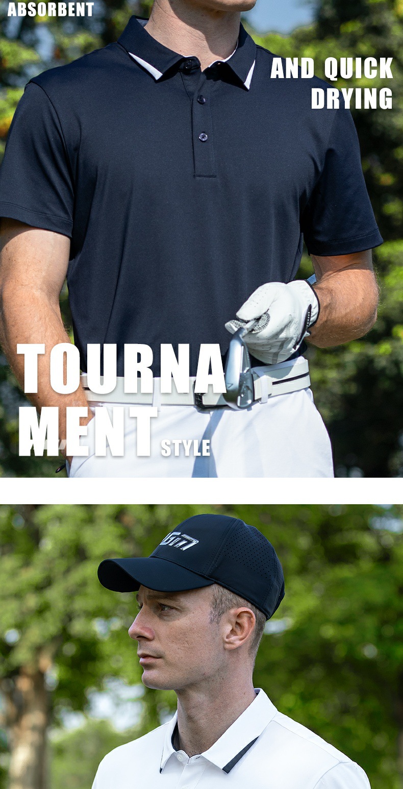 Áo polo golf nam tay ngắn hút ẩm nhanh khô, form thoải mái — Hoa anh đào tay ngắn [cùng kiểu cho nam và nữ/hút ẩm và nhanh khô/kháng khuẩn] YF775, Tay ngắn màu xanh nước ngoài [cùng kiểu cho nam và nữ/hút ẩm và nhanh khô/kháng khuẩn] YF775, Ice Crystal Blue cộc tay [cùng kiểu cho nam và nữ/hút ẩm và nhanh khô/kháng khuẩn] YF775, Tay ngắn màu trắng [cùng kiểu cho nam và nữ/hút ẩm và nhanh khô/kháng khuẩn] YF775 chi tiết 2