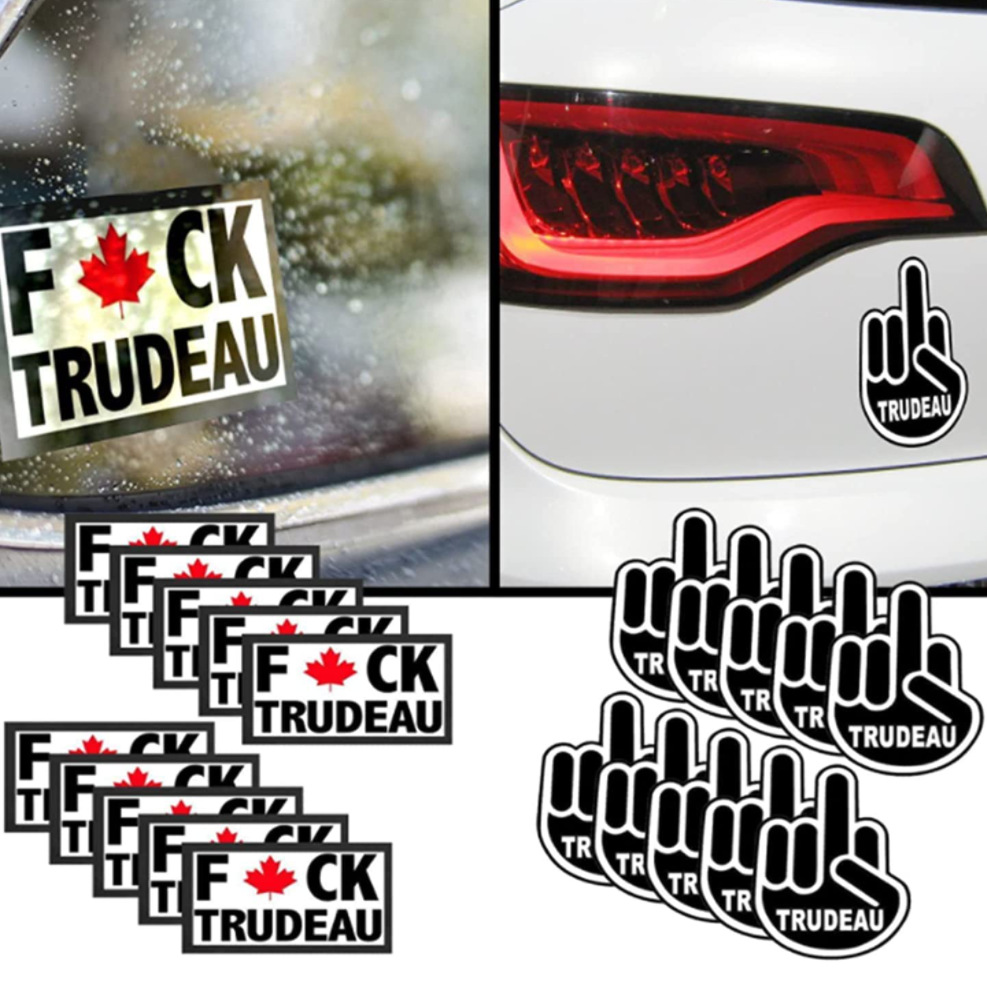Trudeau Stickers 新款自由车队汽车贴纸 Trudeau Stickers 加拿大枫叶司机自由车贴-阿里巴巴