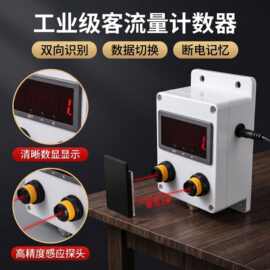 商场门店广场进出数显客流计数器红外线感应景区人流量统计记数器