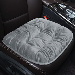 Winter car seat cushion thickened warm short plush rear seat cushion cover winter three-piece seat cushion without backrest