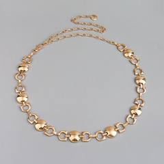 Creative exaggerated waist chain European and American cross-border jewelry hip-hop punk metal chain women's geometric personality retro body chain