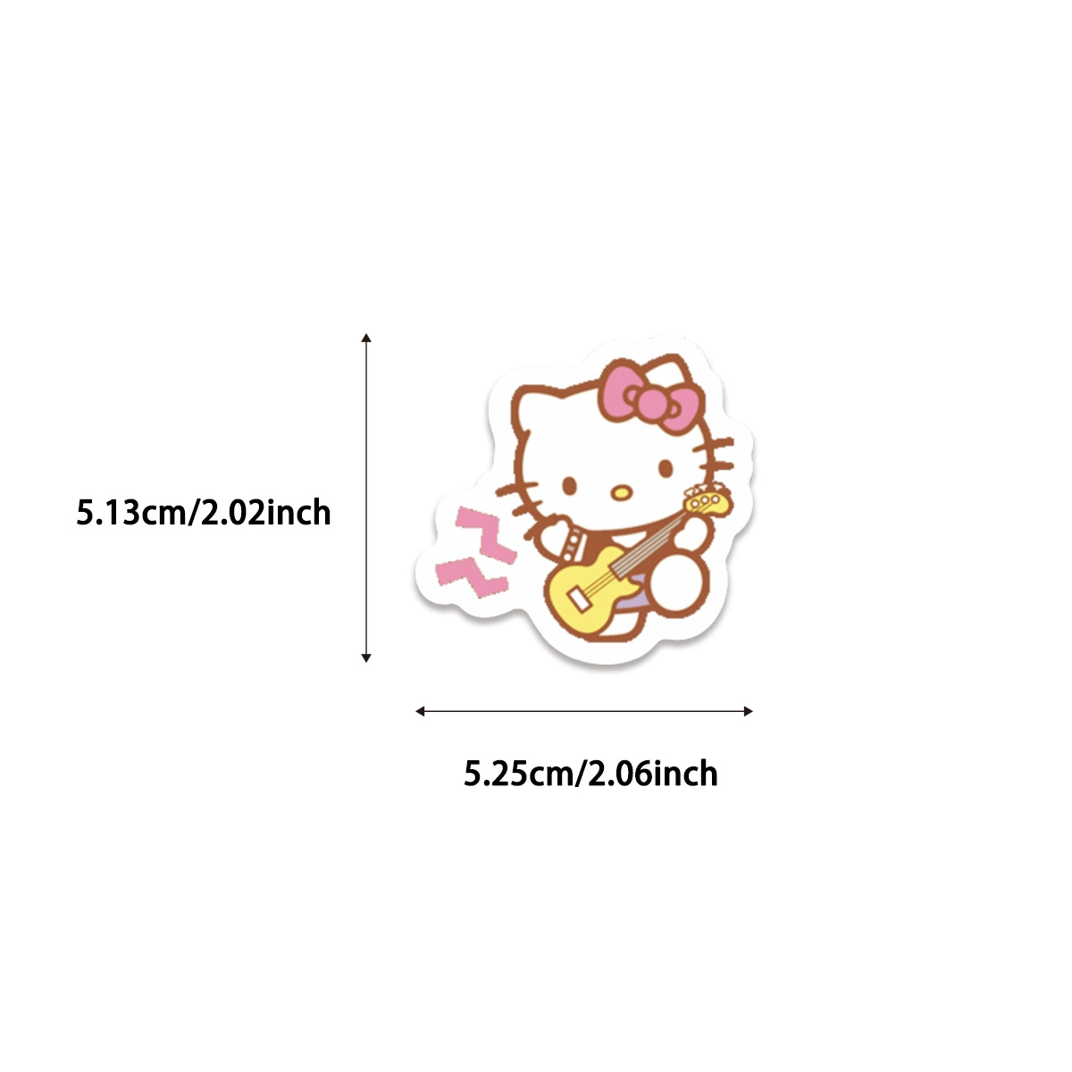 Наклейки Hello Kitty, декоративный набор для скейтборда, чемоданов, канцелярии и ногтей