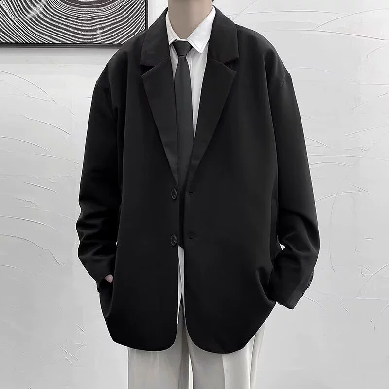 Пиджак для отдыха, мужская осенняя куртка в стиле oversize