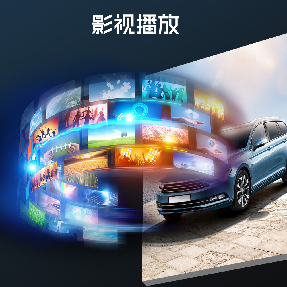 7inch Single-Cylinder Manual Retractable Screen Car Bluetooth Mp4 Player Fm Radio Reversing Priority 12V Dropshipping
