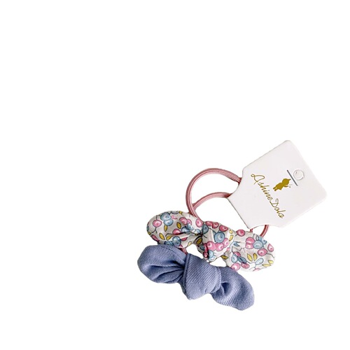 Spring Day Floral Hair Pin Cute Girl Fabric Rabbit Ear 3D Hair Clip Children Hair Accessory Princess Hair Ring Elastic
