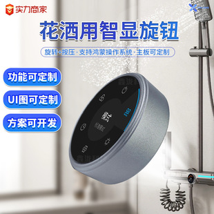 1.28inch Shower Shower Temperature Control Knob Switch Waterproof and Dustproof Smart Knob Screen Supports Ui Function Development