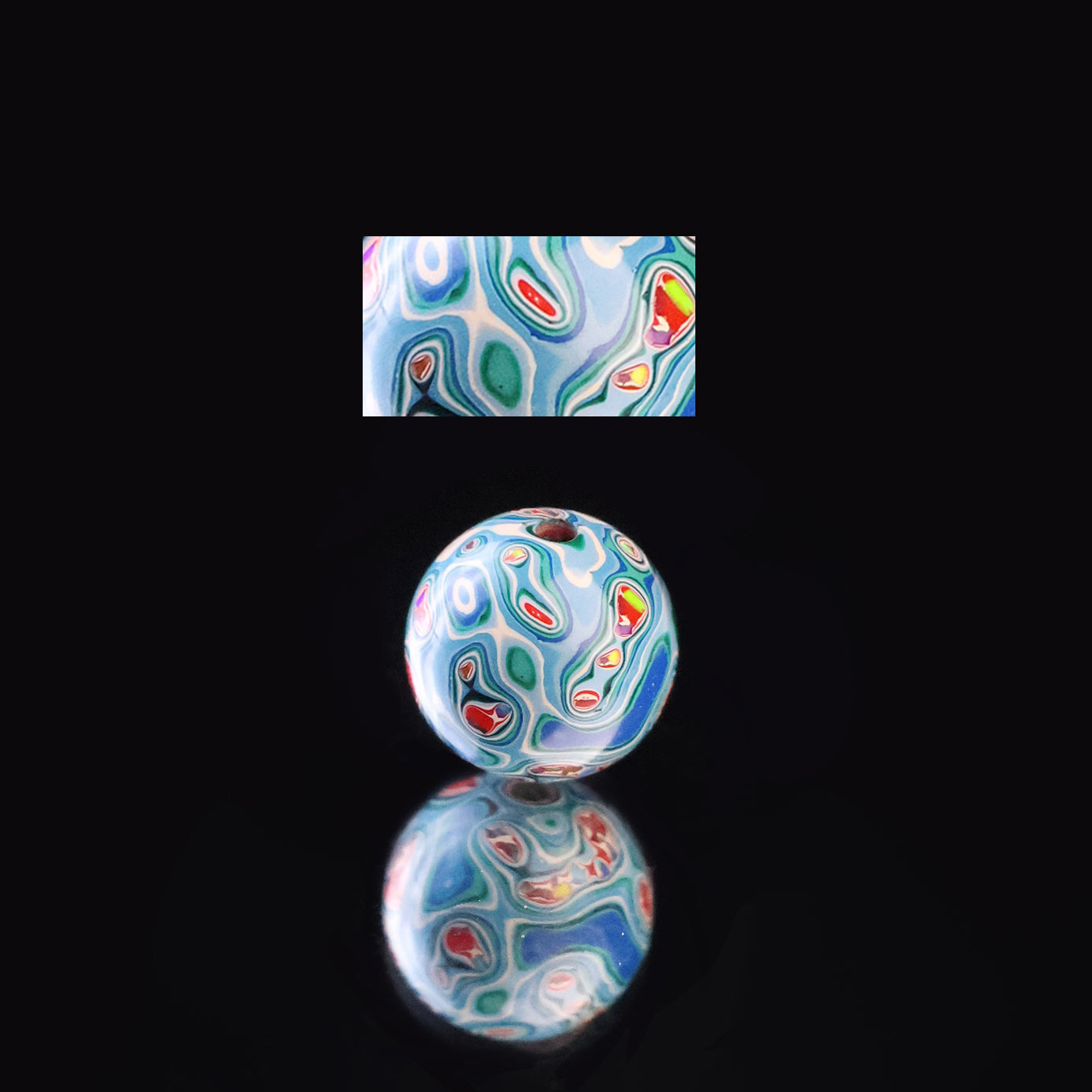 10mm 오팔 그라데이션 라이트 블루