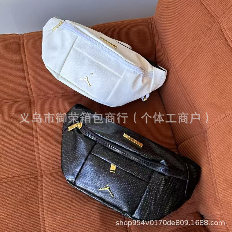 Fashion Trendy Crossbody Chest Bag Snakeskin Pattern Simple Versatile Pu Waist Bag Women's Large Capacity Men's and Women's Bag Crossbody Mobile Phone Bag