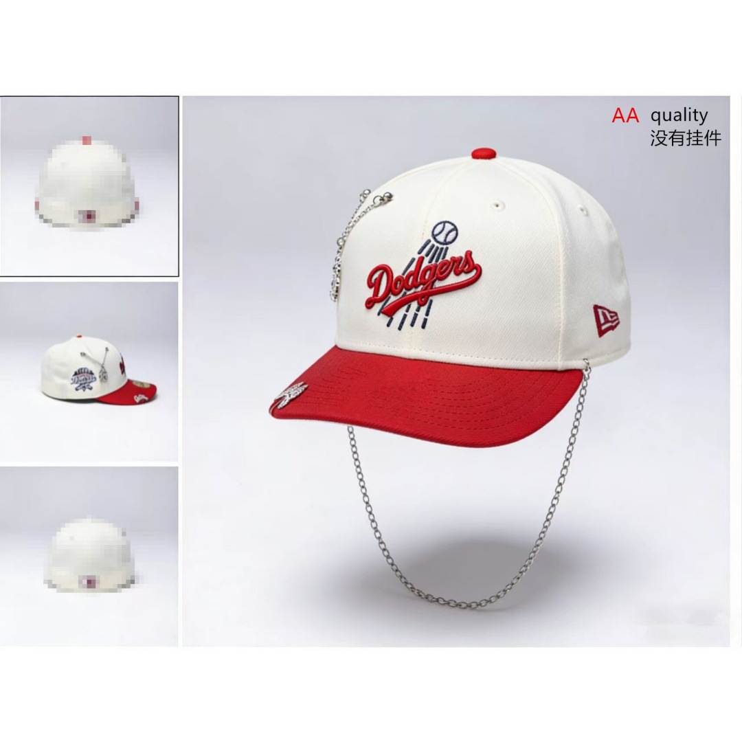 Comercio exterior transfronterizo al por mayor 2026 AA gorra de boca de pato bordado tridimensional ajustable gorra de hip-hop Yankees Dodgers