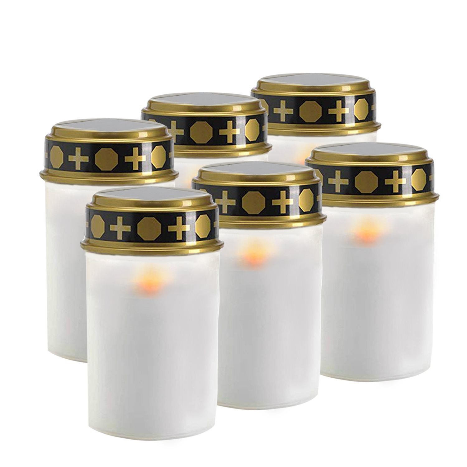 태양 무덤 조명 야외 방수 LED 촛불 조명 공급 희생 무덤 조명