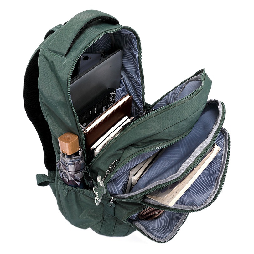 Mochila de ocio simple Mochila de viaje diario al aire libre Mochila escolar para estudiantes de secundaria y preparatoria Mochila de tela