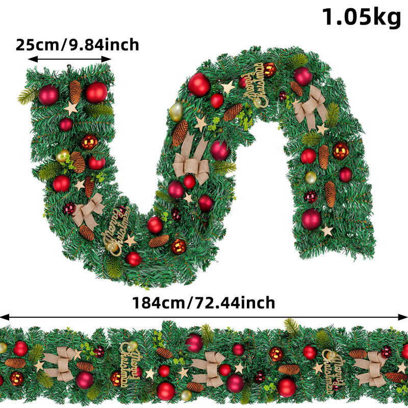 クロスボーダー PVC クリスマス装飾籐ドア吊り暗号化松ぼっくりクリスマス暖炉階段クリスマスデコレーションペンダント|undefined