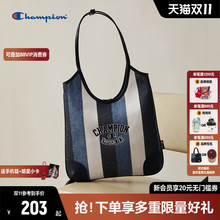 丁禹兮同Champion冠军腋包大容量牛仔包肩包手提托特包女