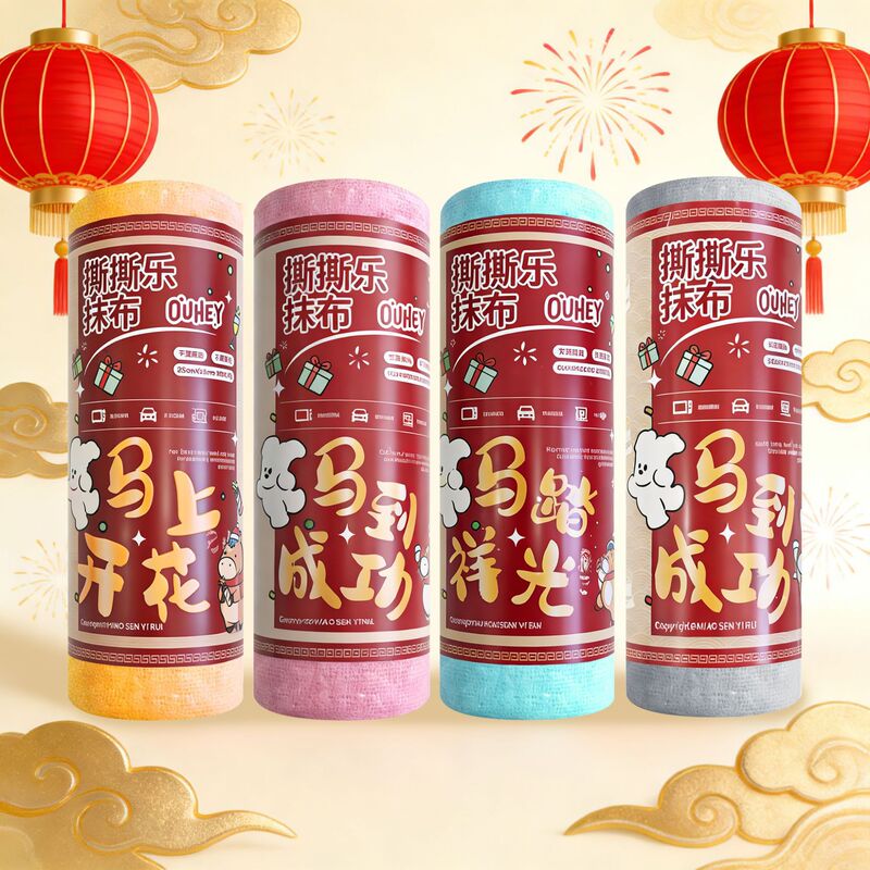 Year of the Horse hand-tearable cleaning cloth, washable household towel, thickened hand-tearable kitchen cloth, absorbent of water and oil, cleaning dishcloth Year of the Horse hand-tearable cleaning cloth, washable household towel, thickened hand-tearable kitchen cloth, absorbent of water and oil, cleaning dishcloth