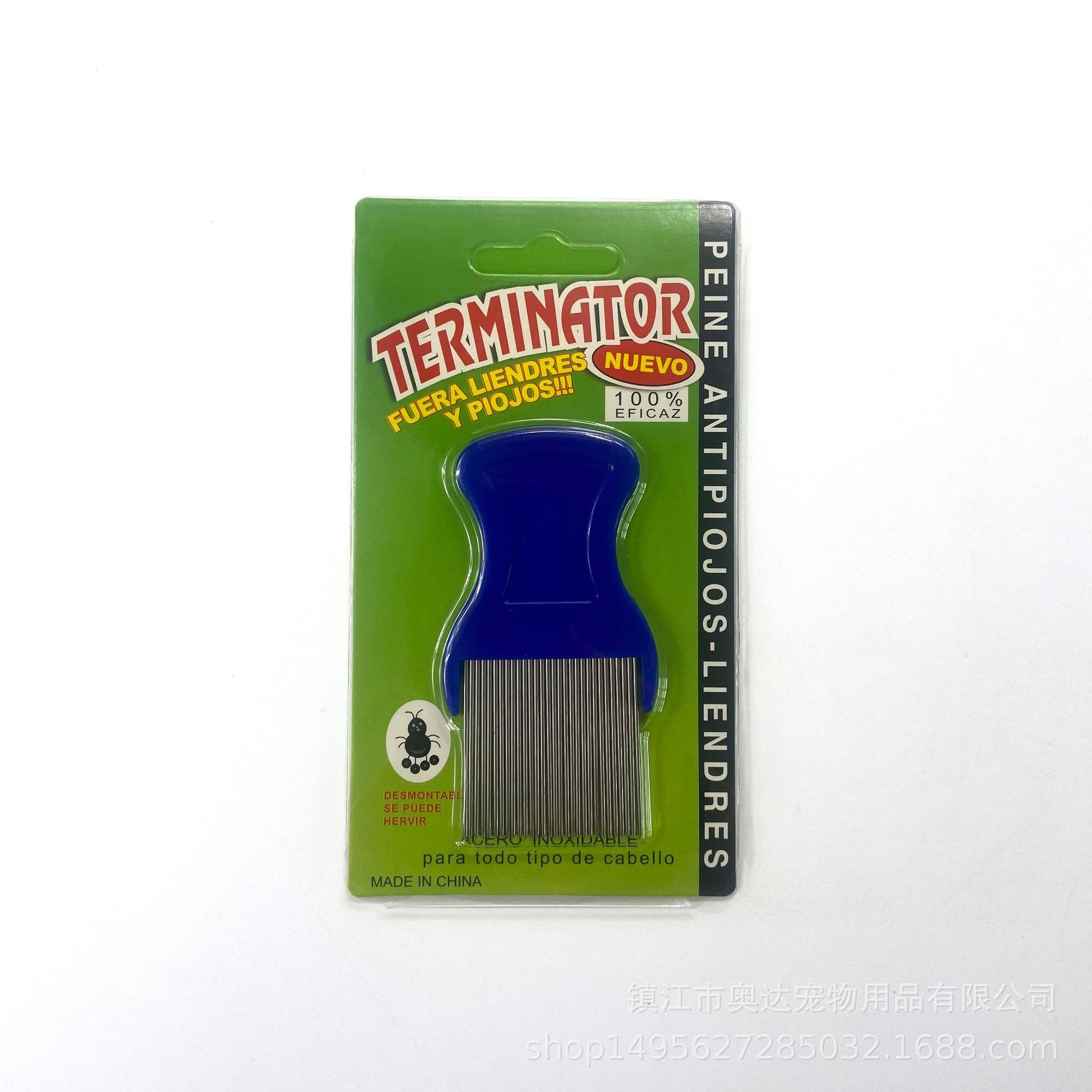 Directo de fábrica suministros Para Mascotas larga aguja de eliminación de piojos aguja peine gato y perro de limpieza de acero inoxidable peine de pulgas peine para mascotas