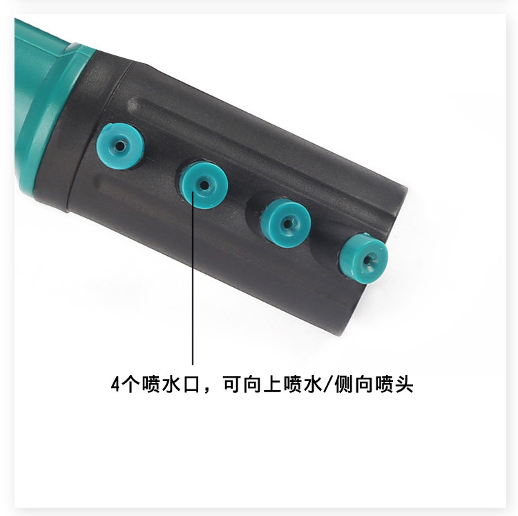 Paquete de boquilla de rociador de tres puntas transfronterizas de acero inoxidable telescópico soporte rotativo automático 360 grados herramienta de riego