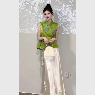 绿色套装女夏
