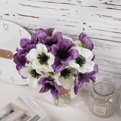 Single-head camellia artificial flower manufacturer fake flowers and green plants wholesale wedding decoration crafts INS style DY1-5974