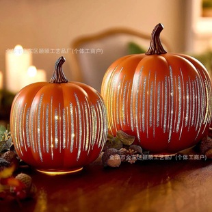 �羳�¿�Starry Night Pumpkins, Twinkle LED Light Pumpkins