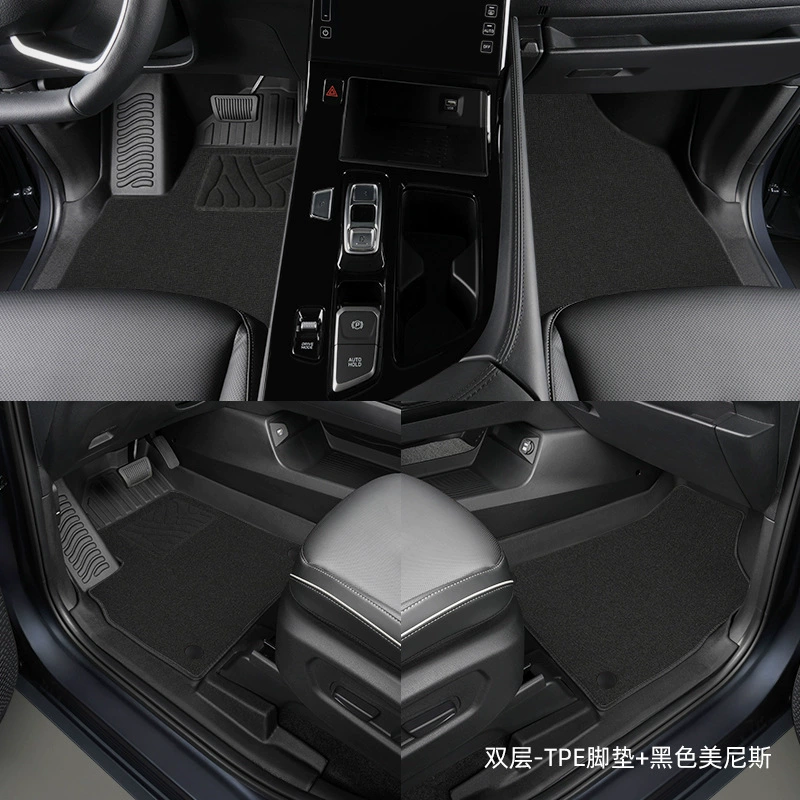 Car Floor Mats (Hyundai Kustu 2021–2024) TPE full‑coverage, tailored 7‑seat set