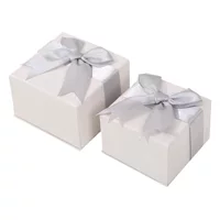 Лук Подарочная Упаковка Коробка Для Хранения Шкатулка Ювелирные Изделия Ожерелье Кулон Упаковка Коробка Браслет Кольцо Серьги