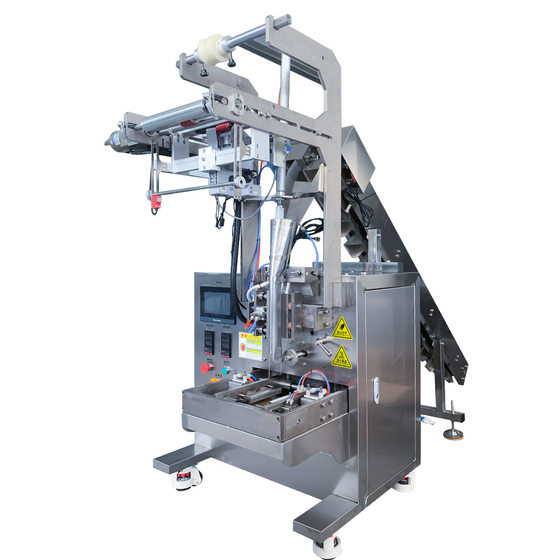 Fully Automatic Manufacturer's Tea Packaging Machine with Line and Label, Inner and Outer Bag Tea Bag Nylon Triangle Outer Bag Packaging Machine