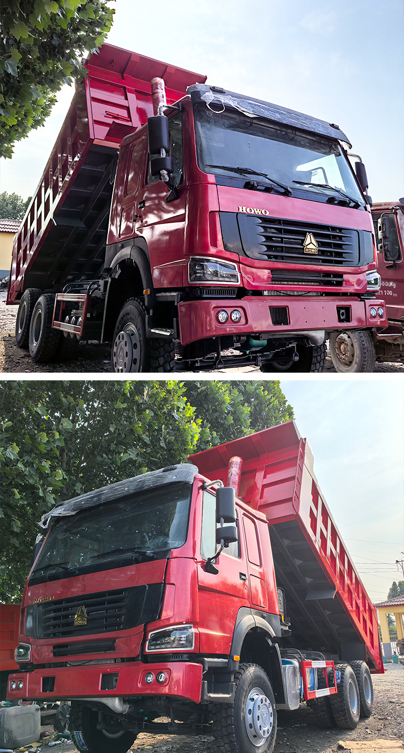 China Heavy Duty Truck HOWO Dump Truck, Box Truck, 10-Wheel Transporter for Soil, Gravel, and Sand, Engineering Tipper Truck
