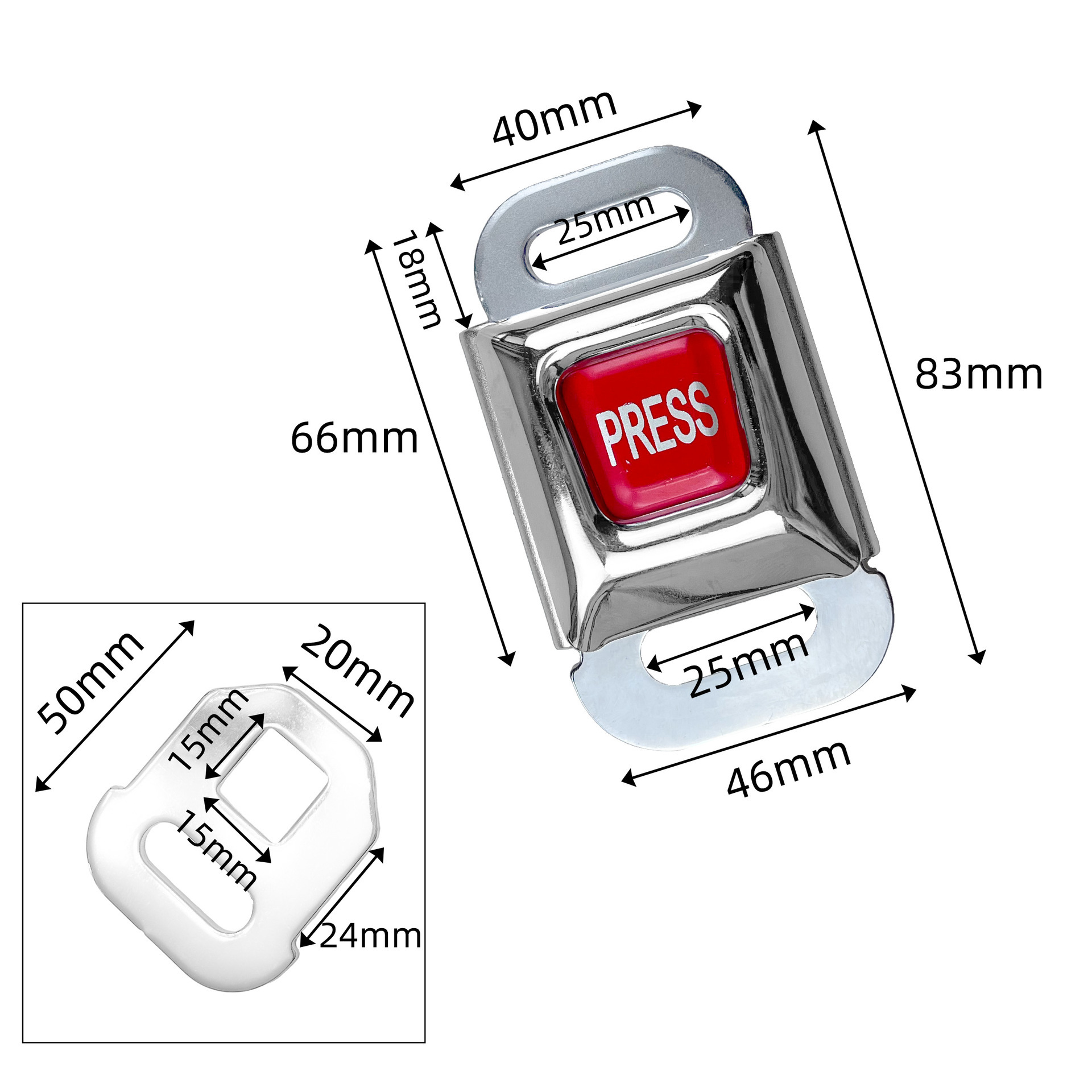 Переплетный замок серебро