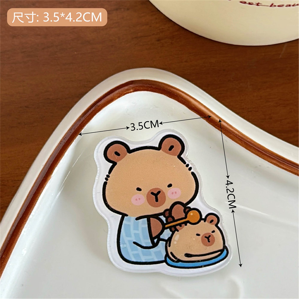 Tengyi ins viento lindo de dibujos animados acrílico cachorro broche insignia al por mayor ropa bolso colgante joyería pin