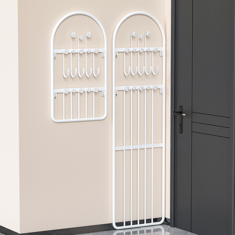 Hanging hanger behind the door floor wall bedroom wall hanging artifact coat rack storage rack bedside wall door entrance door