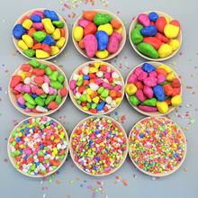 厂家批发染色石子五彩石沙水族鱼缸底砂造景装饰彩石多肉盆栽铺