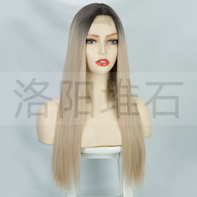 240g Weight Fashion Style Wigs Ladies Wigs Long Straight Hair Chemical Fiber Headgear Wigs Wholesale 2