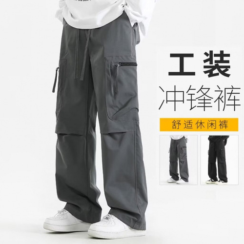 Overalls men's spring and autumn 2025 new style loose straight American fashion brand assault pants casual long pants