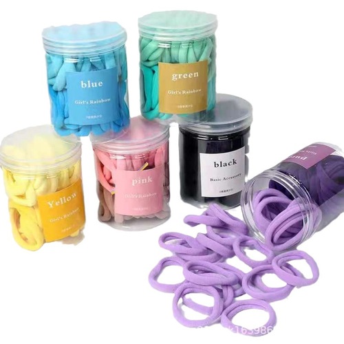 Korean style children's hair band does not hurt little girl's hair color hair tie rubber band hair rope head rubber band baby headband