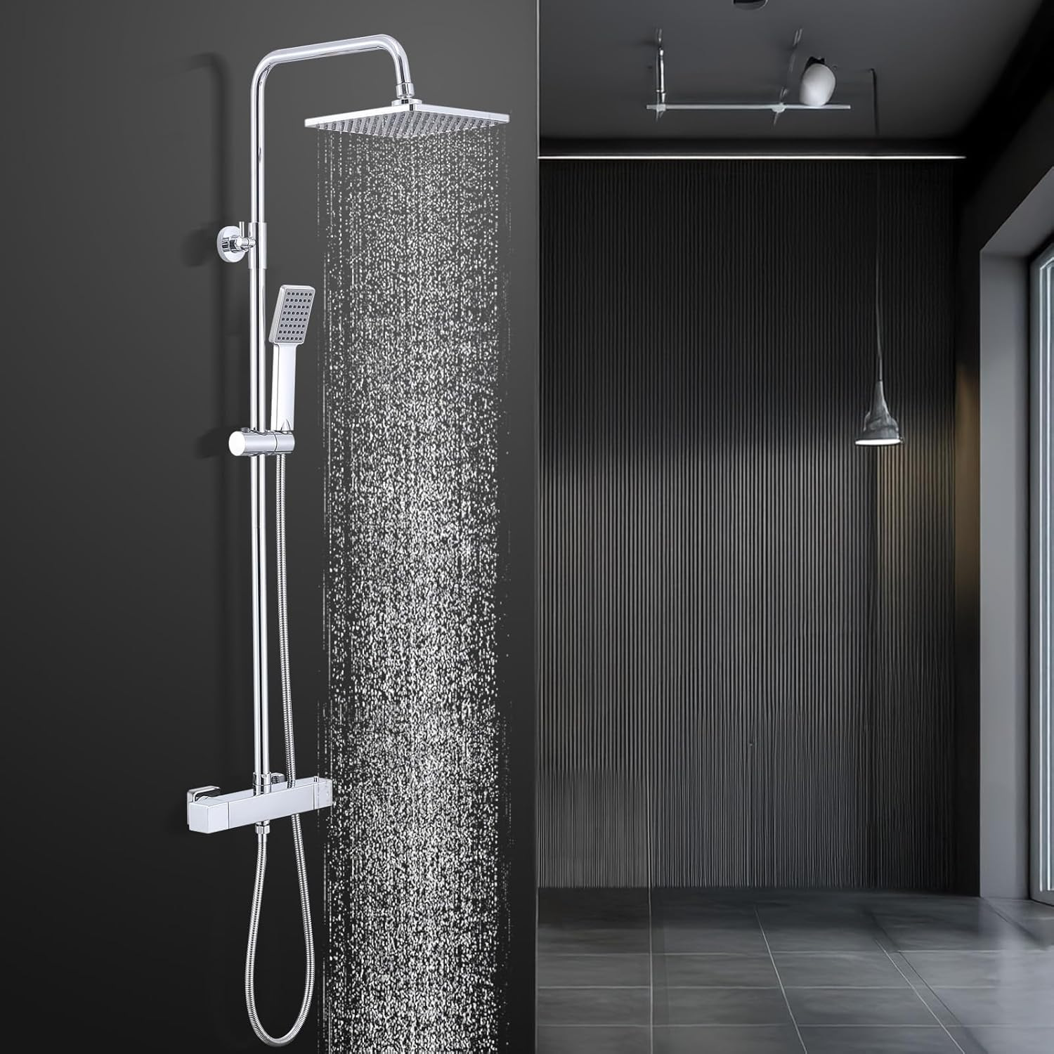 Válvula mezcladora de temperatura constante de cobre, ducha de bañera, grifo de agua fría y caliente, ajuste automático de temperatura, kit simple, venta al por mayor transfronteriza image 14
