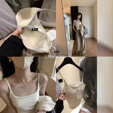 METWO正版奶皮抓毛bra吊带女秋冬新款磨毛细肩带纯一体杯背心2601